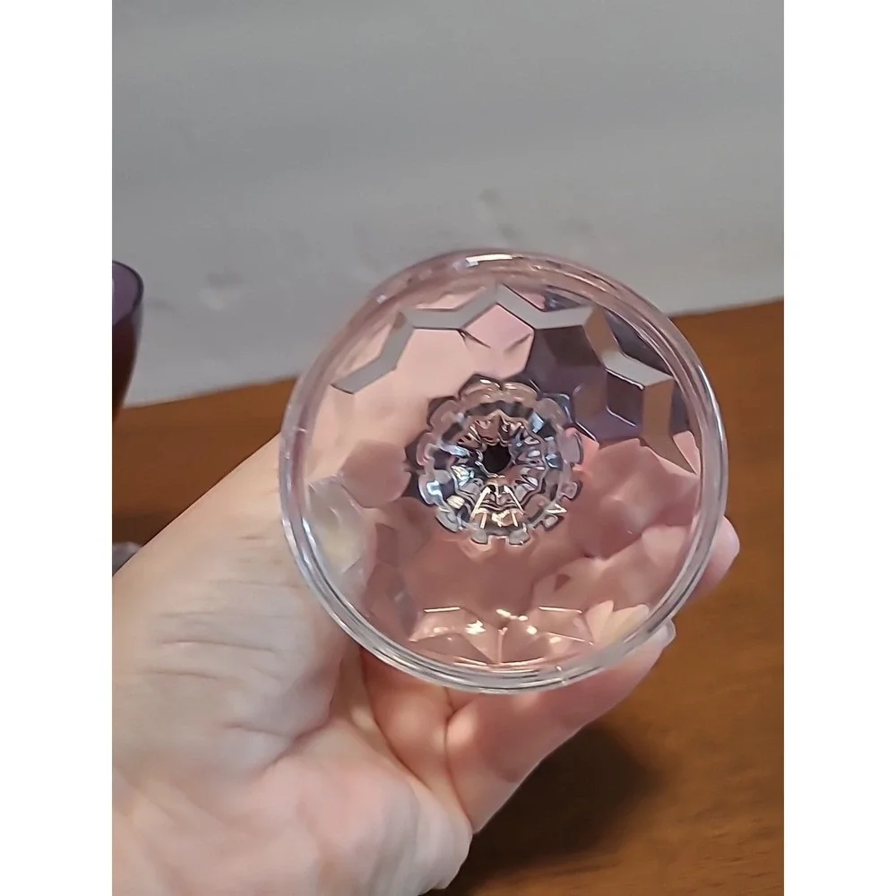 2‎ Fostoria AMERICAN LADY AMETHYST PURPLE Champagne Coupe Cocktail Glass Goblet